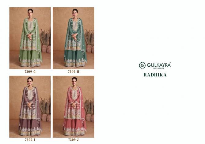 Radhika By Gulkayra Chinon Sharara Readymade Suit Catalog